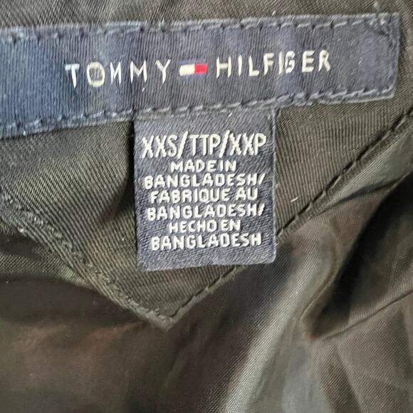 Tommy Hilfiger Cotton/Nylon Blend Fitted Hip Length Full Zip Jacket Size XXS - Picture 11 of 14